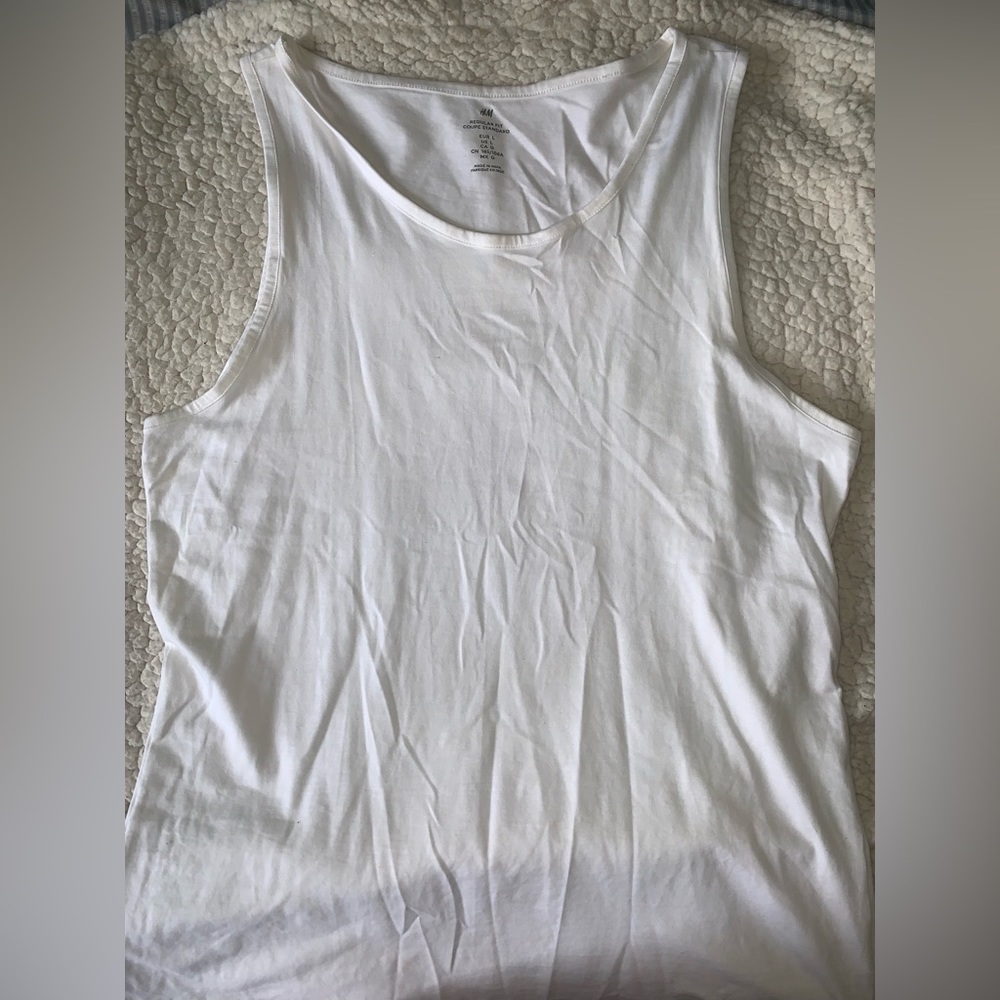 H&M Regular Fit Tank (white and black)